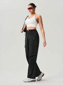 OutZeal Damen Schwarze Sportliche Hose, Wander- und Campinghose mit 4-Wege-Stretch und weitem Bein - Schwarz - Übersicht 10