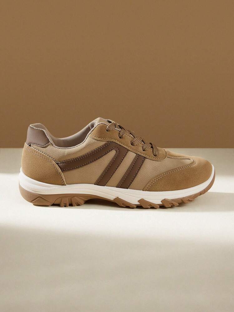 CUCCOO EASI Women's Lace-Up Casual Comfortable Sneakers For Daily Wear