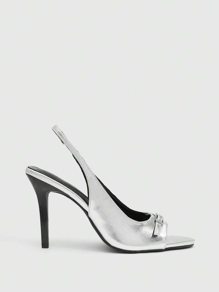 CUCCOO SZL Women's Buckle Design Fashion Daily Wear High Heel Sandals Prom Heels