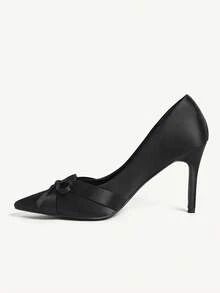 CUCCOO CHICEST Women's Shoes Are Fashionable And Versatile, Elegant Black Bow High Heels, Spring And Summer Shoes. - Black - View 6