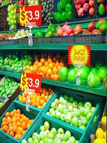 10 piezas Soportes giratorios de acrílico transparente para etiquetas de precio, etiquetas de exhibición de doble cara, adecuados para oficina, negocios, tiendas minoristas, supermercados, exposiciones, letreros de plástico, tarjetas de precio - Multicolor - Ver 3
