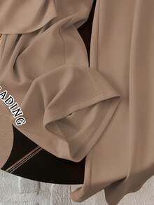 Resyla Conjunto informal de 2 piezas de camiseta de manga corta con cuello redondo y estampado de corazón, y pantalones plisados para mujer - Multicolor - Ver 4