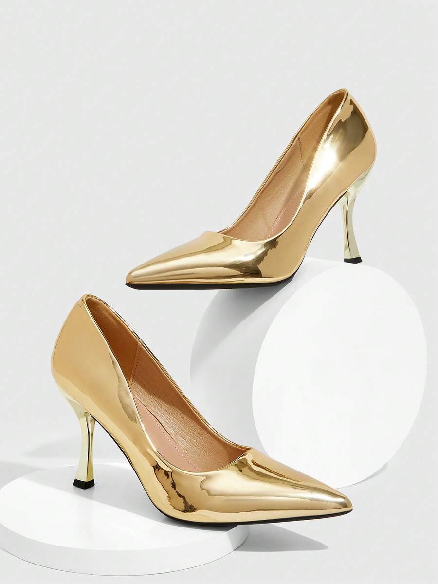 CUCCOO SZL 女士高跟鞋 - 金色 - 查看 1