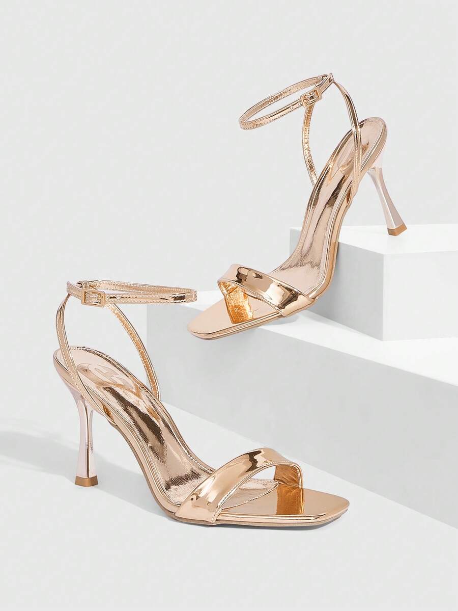 CUCCOO SZL 女士时尚高跟鞋 - 香檳金 - 查看 1