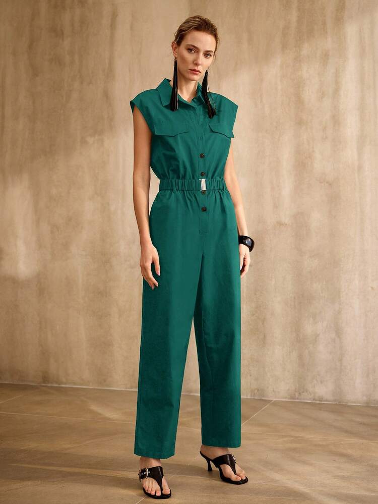 100% COTTON BATWING SLEEVE JUMPSUIT, VINTAGE STYLE