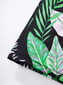 Sparklyn 2pcs Tween Girl Plain Crew Neck Sleeveless Top And Long Pants Set - Green - View 4