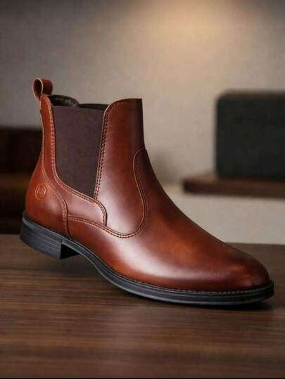 Botín Chelsea Hombre De Vestir Elegante Dorone Varios Colores, Botines Chelsea De Moda Para Ocasiones Especiales, Fáciles De Combinar