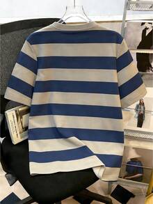 Manfinity Joysei 男士时尚夏季休闲运动服，男士上衣，腹部肌肉处饰有鸭子图案印花设计 - 彩色 - 查看 2