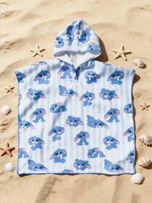 Khăn tắm che bikini hình nàng tiên cá hoạt hình dễ thương dưới nước dành cho bé gái. - Màu xanh lam - Xem 5