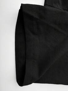 Manfinity Homme Men's Letter Print Short Sleeve Loungewear Top - Black - View 6