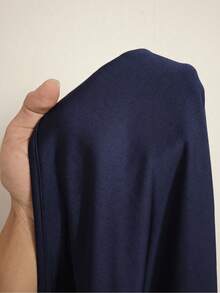 Elenzga Camiseta feminina plus size elegante de manga curta com gola assimétrica drapeada, ideal para o verão. - Azul marinho - Ver 8