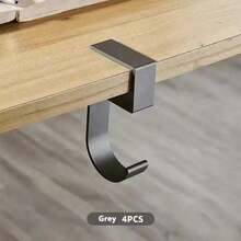 5-Shape Table Edge Hook Student Office Hanging Bag Side Removable Office Handbag Holders Table Hooks Office Organizer - Multicolor - View 11