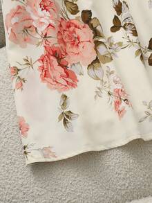 GlowEve Sleeveless V-Neck Printed Dress, Elegant Design Women's Long Dress, Summer Holiday Vacation Dress, Beach Outfit - Multicolor - View 6