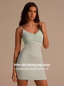 Fluxe Women's Casual Pleated Sleeveless Dress With Numeric Print,Summer Outfits,Summer Clothes,Spring Clothing,Spring Outfit Women,Party Outfit,Beach Outfits For Women,Beach Vacation Outfits For Women,Graduation Ceremony,Going Out Outfits,Birthday Outfits For Women,Vacation Outfits Women,Summer Holiday Outfits,Holiday Outfits,Casual Outfit For Women,Women's Sportswea,Workout Sets For Women,Green Dress - Green - View 7