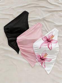 Soleia 3pcs/Set Plus Size Casual Minimalist Tank Top Set, Suitable For Summer - Multicolor - View 3