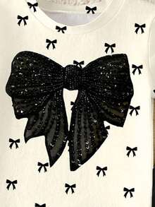 春夏两件套：休闲蝴蝶印花短款T恤搭配舒适打底裤，适合女宝宝，春、夏、秋季日常穿着。 - 彩色 - 查看 4