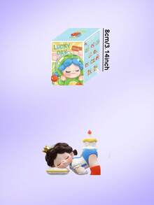 POKOJA LAND 盲盒。卡通公仔盲盒，睡眼惺忪表情设计，适合外出装饰，时尚配饰。圣诞/生日礼物。不含毛绒玩具 - 潮玩盲盒 - 查看 4