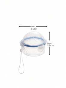 Transparent Semi-Circular Lid Airtight Apple Storage Container (1 Piece) - Clear - View 9