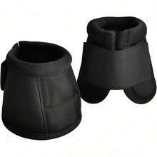 (Sold In Pairs) Professional Nylon Horse Care Boots, Black Horse Boots, Prevent Excessive Injury, Easy To Put On And Care For - Black and White - View 10
