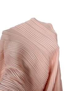 SHEIN Lady 女士印花圆领网纱灯笼袖修身优雅中长连衣裙 - 彩色 - 查看 10