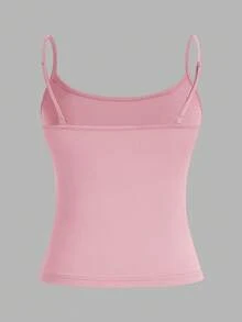 SHEIN EZwear 3件套女士吊带露脐紧身背心，适合夏季，粉色、灰色、白色 - 彩色 - 查看 5