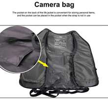 1PC Adult Life Jacket, Large Buoyancy, Adjustable Straps, Breathable & Quick-Drying, Exterior Material Is Chloroprene Rubber, Thickened And Anti-Collision, Suitable For Swimming, Diving, Motor Boating And Fishing, Beach Essentials, Beach Accessories - Black - View 4