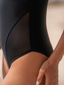 Swim SPRTY Women's Vacation Beach Surfing Jumpsuit Swimsuit - Black - View 3