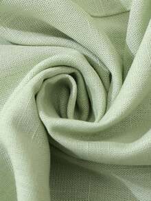 SHEIN Franclia Button Pocket Dress For Women - Green - View 5