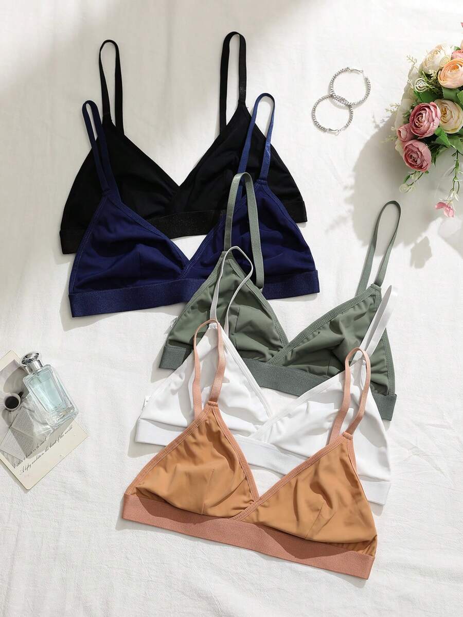5pcs/Set Wireless Bras For Women - Multicolor - View 1