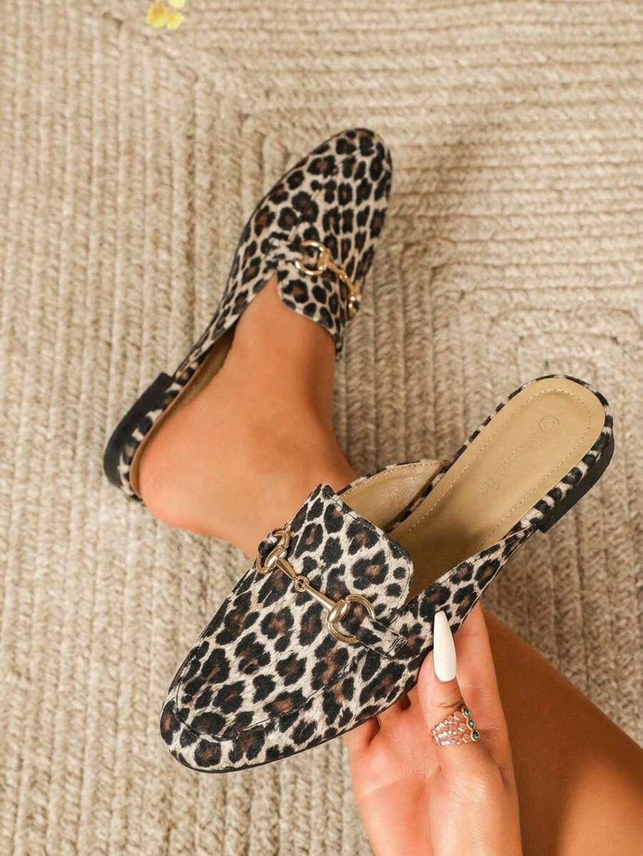 Mule destalonado con estampado animal print - Multicolor - Ver 1