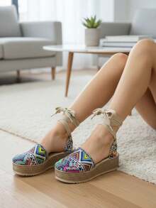 Women Flat Sandals - 水鴨藍 - 查看 1