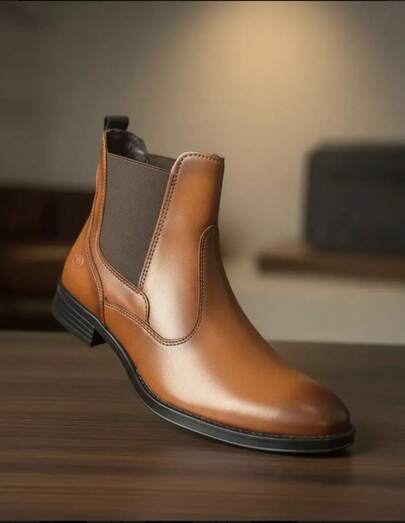 Botín Chelsea Hombre De Vestir Elegante Dorone Varios Colores, Botines Chelsea De Moda Para Ocasiones Especiales, Fáciles De Combinar