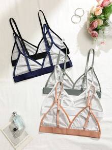 5pcs/Set Wireless Bras For Women - Multicolor - View 2