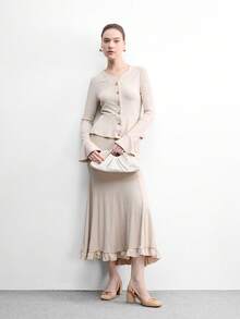 CUCCOO BIZCHIC 女士搭扣设计方头高跟鞋，适合日常通勤 - 杏色 - 查看 10