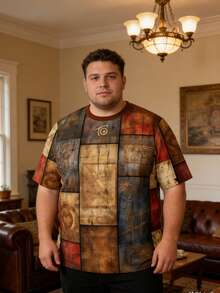 Manfinity Homme Duck Pattern Print Design On Abdominal Muscles, Men's Fashionable Summer Casual Sportswear, Men's Top - Multicolor - View 3