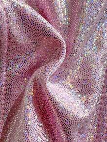 Swim SXY Conjunto de bikini metálico de verano para la playa, sujetador triangular micro y tanga unido con anilla, 2 piezas - Rosa Pálido - Ver 8