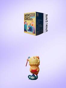 Hộp mù. Bộ tượng nhỏ chủ đề xiếc, đồ trang trí bàn theo phong cách vui nhộn, đồ sưu tầm trưng bày cửa sổ. Quà tặng sinh nhật, Giáng sinh, Halloween, Lễ Tạ ơn hoặc Năm mới. Không có bông nhồi - Hộp mù xu hướng - Xem 5