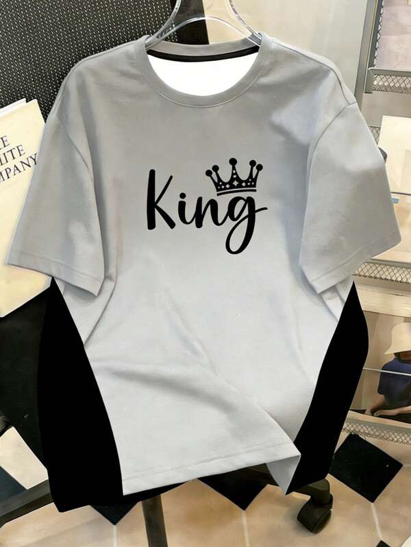 Manfinity Joysei Duck Pattern Print Design On Abdominal Muscles, Men's Fashionable Summer Casual Sportswear, Men's Top