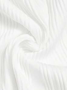 GlowEve New Metal Buckle Design Round Neck Versatile Casual Commuter Women Tank Top - White - View 7