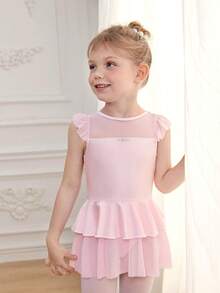 女童（小号）粉色圆领运动服 - 粉色 - 查看 3