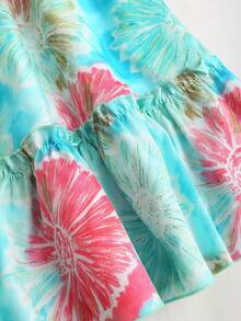 Sweetra 女士新款时尚百搭无袖印花A字吊带裙 - 彩色 - 查看 7