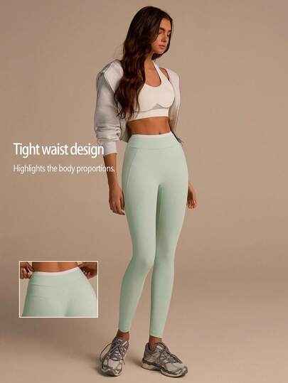 Fluxe Women's Contrast Color Casual Fitness Yoga Leggings