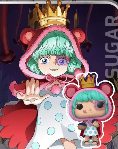  Funko Pop Animation One Piece Sugar #1622 Scented Summer Convention Limited Edition Vinyl Figure Collectible Model With Official Box