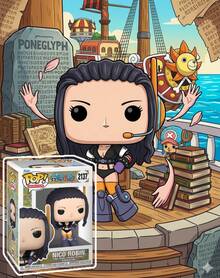 Funko Pop 乙烯基人偶收藏品，海贼王妮可·罗宾 #2137 盒装展示模型，可爱大头动漫角色，桌面摆件，动漫迷礼物，生日节日礼物 - 彩色 - 查看 3