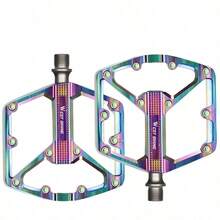 1 Pair WEST BIKING Bicycle Aluminum Alloy Bearings Lubricated Platform Pedals, Mountain Bike Riding Equipment - Multicolor - View 16