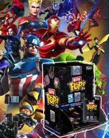 Funko Bitty Pop Marvel Infinity Saga Mini Vinyl Figure Blind Box Mystery Collectible Tiny Display Shelf Surprise Gift(One Random Piece) - Multicolor - View 3
