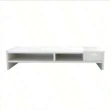 Durable PVC Material Multi-Layer Display Stand, Ergonomic Computer Elevated Desktop Storage Rack, Desktop Storage Rack, Suitable For Office Desk Accessories, Laptop Accessories, Room Decoration, Bedroom Decoration, Workspace Desk, New Year's And Valentine's Day Decoration - Multicolor - View 5