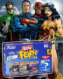 Funko Bitty Pop DC 4 Packs Mini Vinyl Figures Batman Riddler Batgirl Mystery Blind Box Collectible Toy - Multicolor - View 1