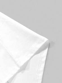 Resyla 女士圆领笑脸印花休闲百搭日常短袖T恤 - 白色 - 查看 3