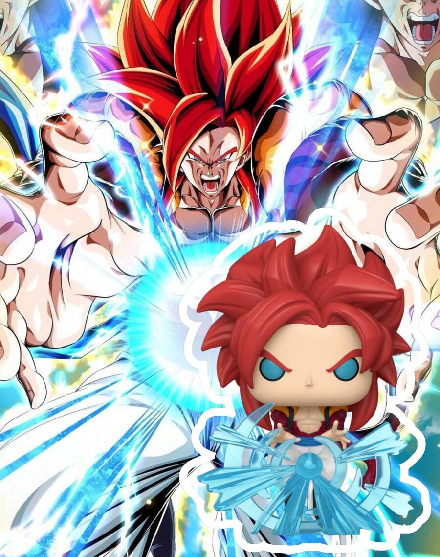 Funko Pop Animation Dragon Ball Super Super Saiyan 4 Gogeta Vinylfigur Samlarfigur Action Displaymodell Med Stativ - Multifärgad - Visa 1